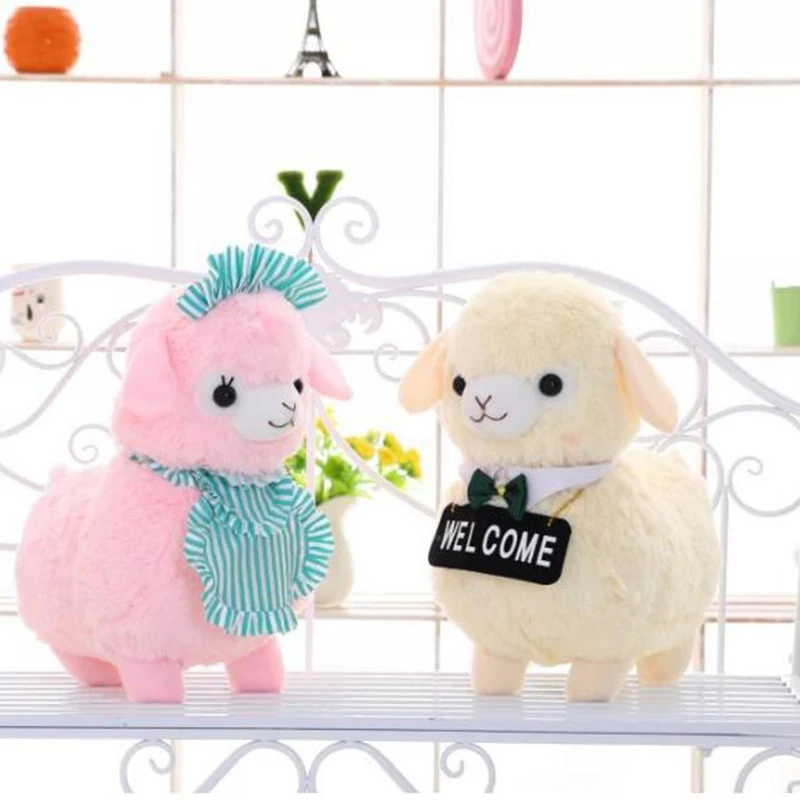 40 см Super Meng/животных Лошадь грязи brinquedos чучело животного из альпаки овечий