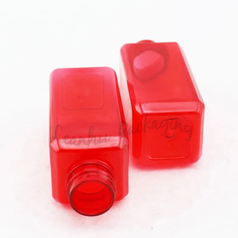 Красные мини-бутылки для упаковки домашних животных 50 мл многоразовый домашнего