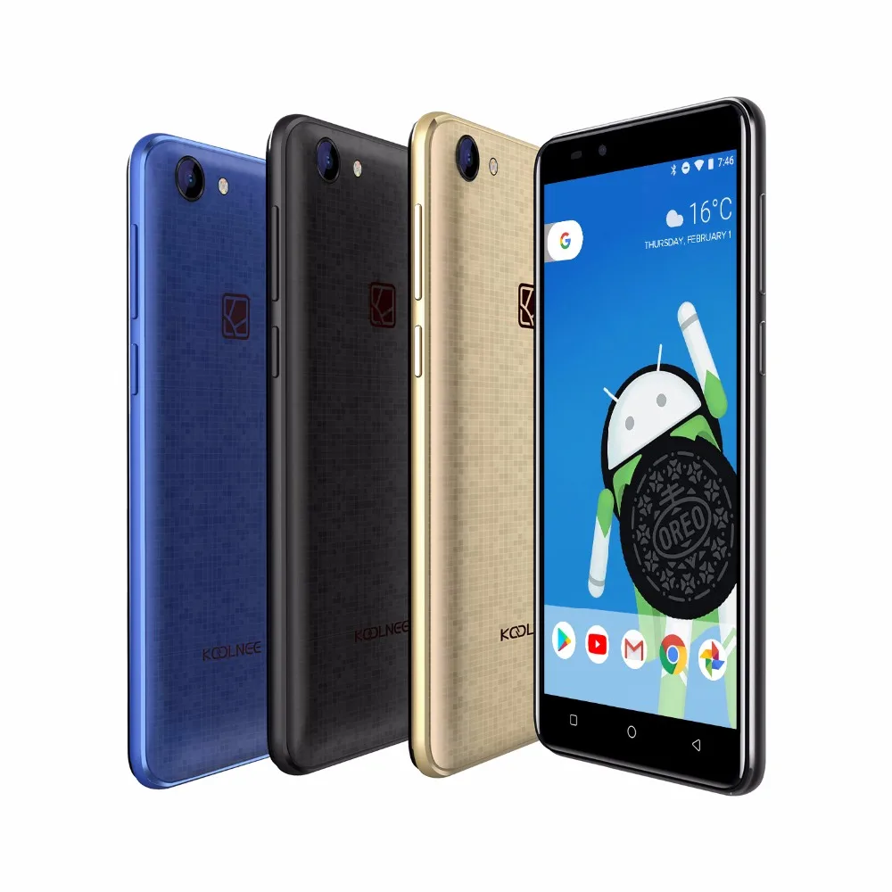 Koolnee Rainbow 5 0 дюймов Android 8 1 ГБ Оперативная память Встроенная смартфон 3G MTK6580 4 ядра