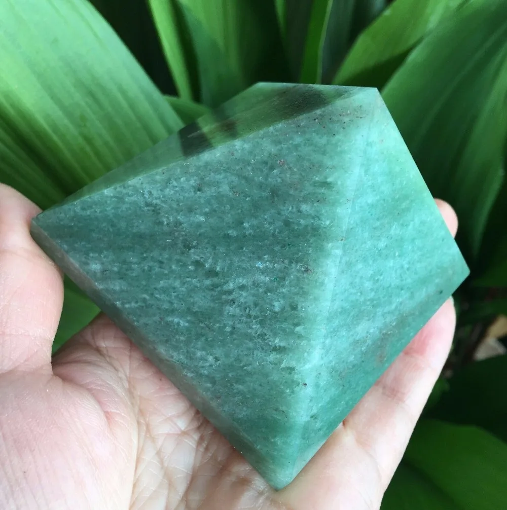 50 мм NaturalAventurineCrystal драгоценный камень каменная Пирамида heals