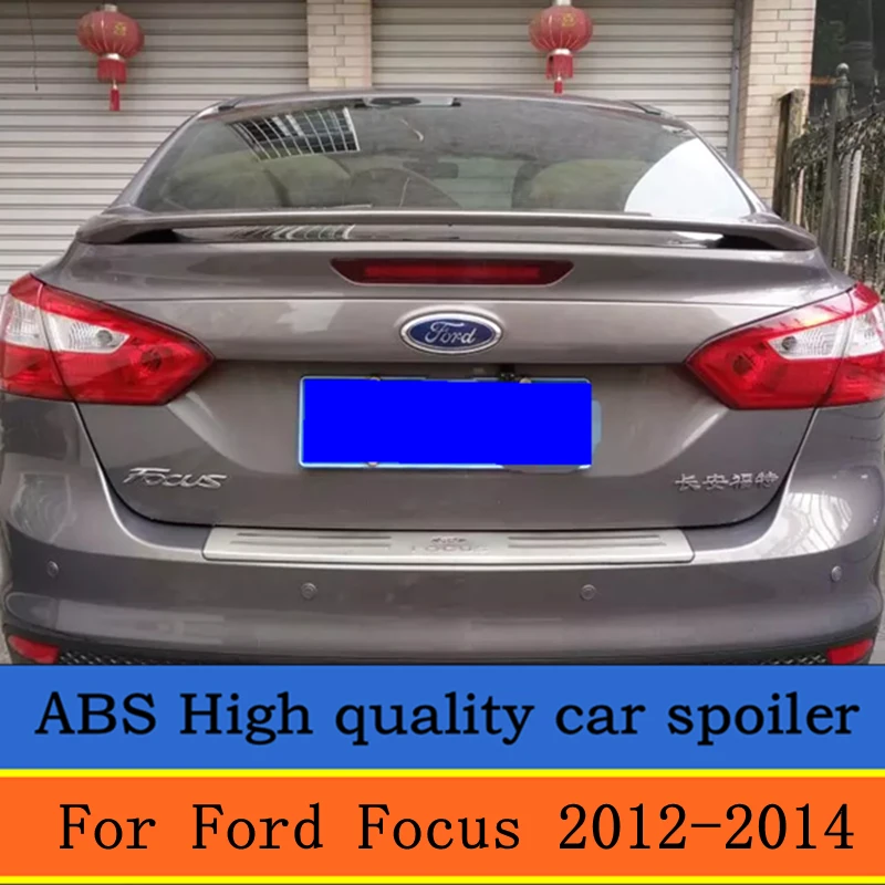 Спойлер для Ford Focus высокое качество ABS материал заднее крыло автомобиля Праймер