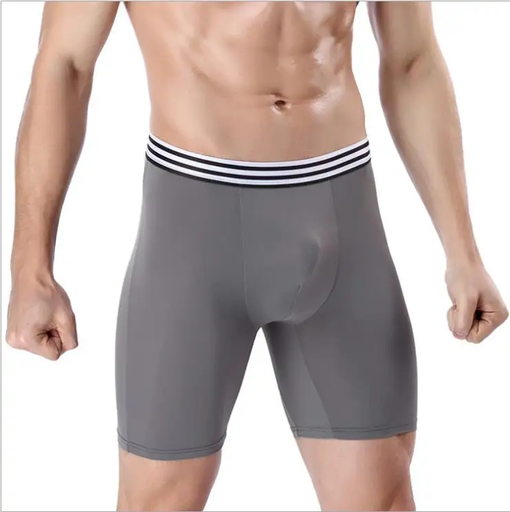 

Бесплатная доставка, мужские спортивные кальсоны, удлиненные, из ледяного шелка, противоизносные, с функцией ног, #7366, размер