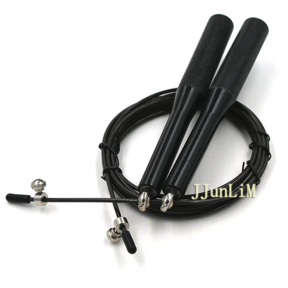 3 МЕТР Алюминиевая Ручка ультра скорость стали скакалка Взвешенных Регулируемая