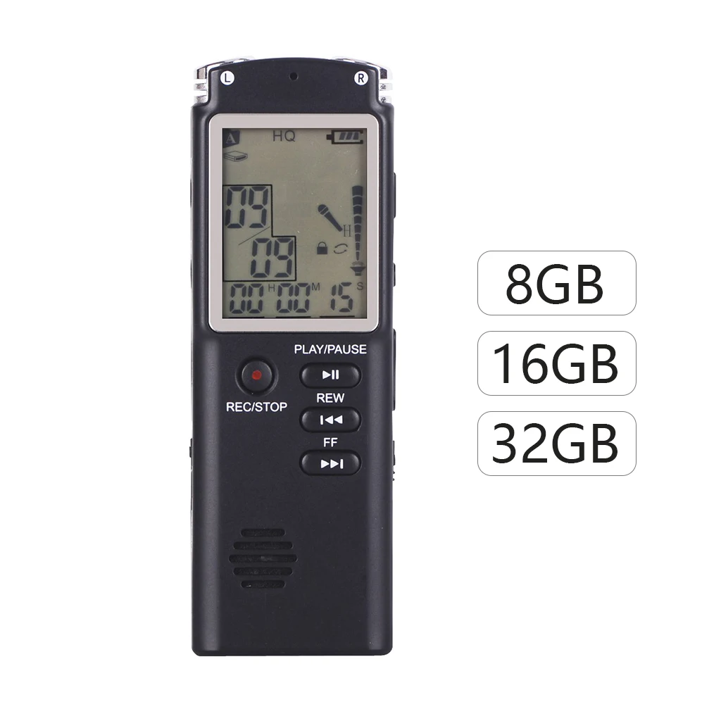 T60 2 в 1 Мини диктофон 8 ГБ 16 ГБ 32 ГБ USB большой дисплей экран HD шумоподавление супер долгое записывающее устройство mp3-плеер