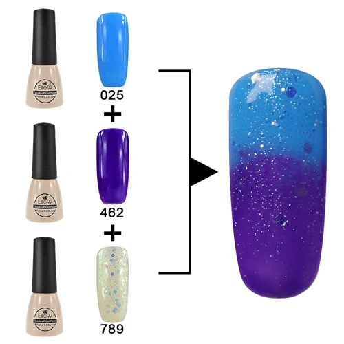 ZH-C035 Elite99 3 шт. Гель-лак Vernis 7 мл Гель-лак для ногтей кисть основа верхнее покрытие Vernis полуперманентный УФ-гель-эмаль DIY маникюрный салон - Цвет: ZH-C035