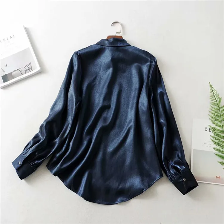 2019 Korean spring new women's fashion long sleeve lapels bright front short back shirt jacket | Женская одежда