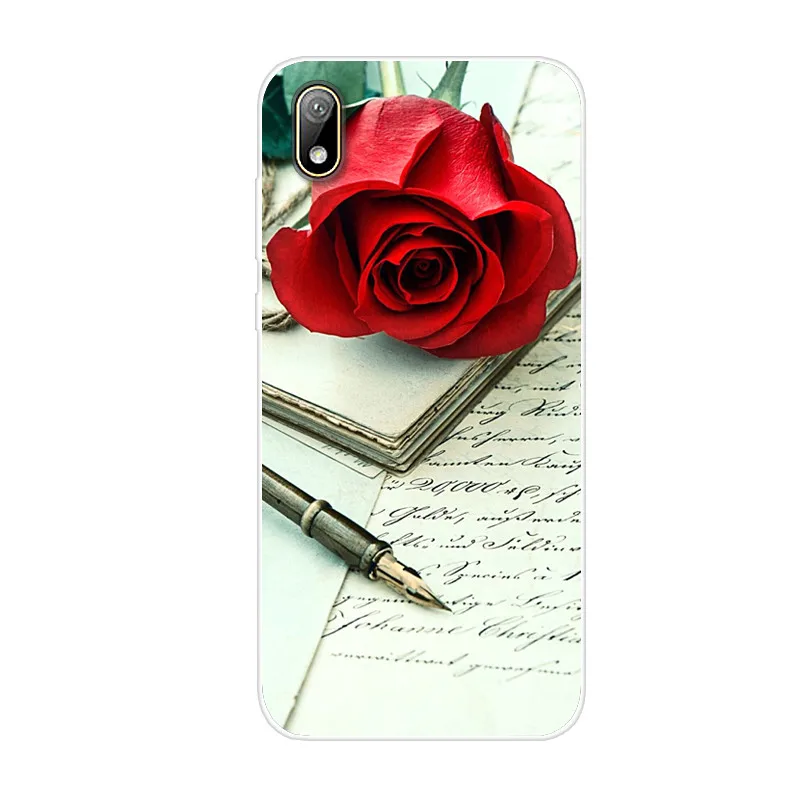 Мягкий чехол для Huawei Y5 2019 силиконовый чехол-накладка из ТПУ с мультяшным рисунком