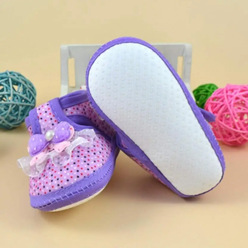 Детская обувь унисекс фиолетовая детская для новорожденных мягкая детской
