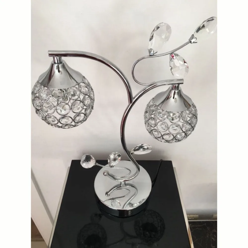 Современные хрустальные настольные лампы для спальни роскошные прикроватные