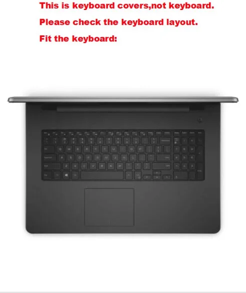 Прозрачный чехол для клавиатуры ноутбука из ТПУ Dell Inspiron 17-5755 17-5758 17-5759 17 3&quot |