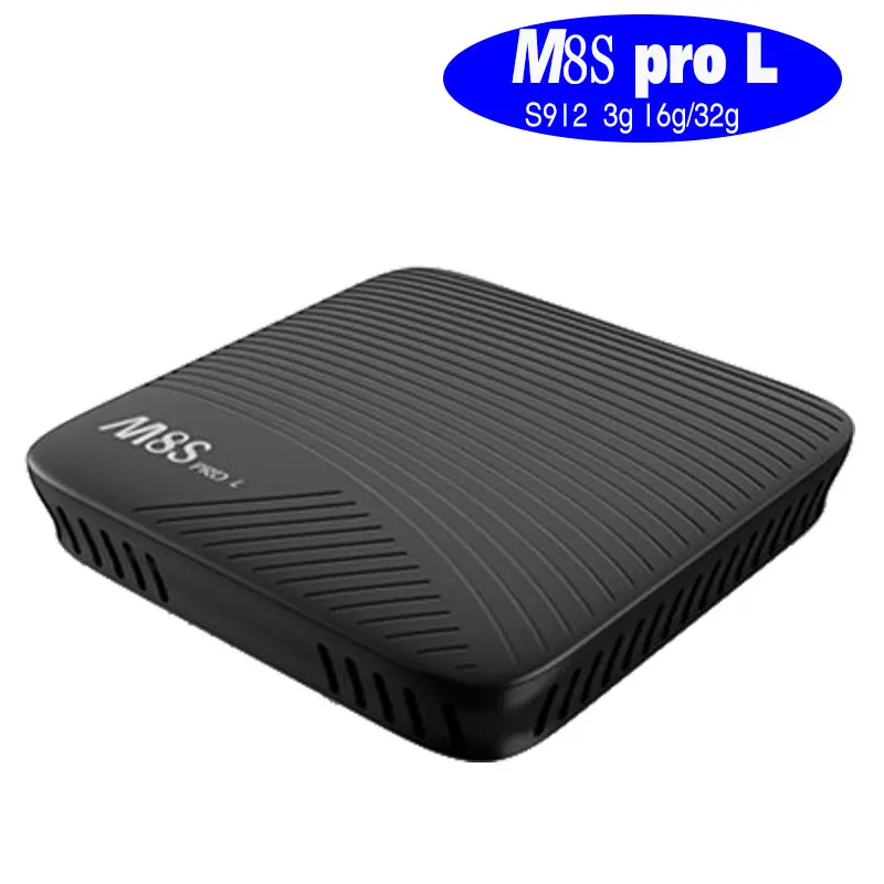 M8S PRO L Восьмиядерный процессор 3 ГБ ОЗУ Android 7 1 ТВ приставка 16 32 Гб ПЗУ 4k Amlogic S912 2 4