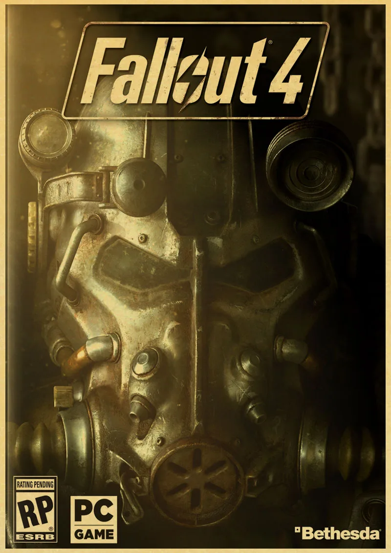 M037 Винтаж Fallout 3 4 игры ретро плакаты домашний декор крафт классические обои высокое качество живопись - Цвет: M037