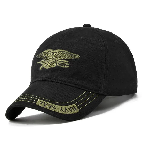 black Темно-синие тактические кепки-бейсболки Commando кепки Gorras мужские спецназ солдатские шапки страйкбол Снайпер камуфляж козырек шляпы - Цвет: black