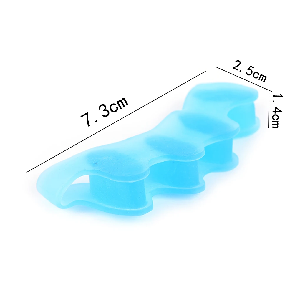 Силиконовый гель для ухода за кожей ног, защита от бурения, разделители пальцев ног, выпрямитель, корректоры вальгусной деформации, 1 пара