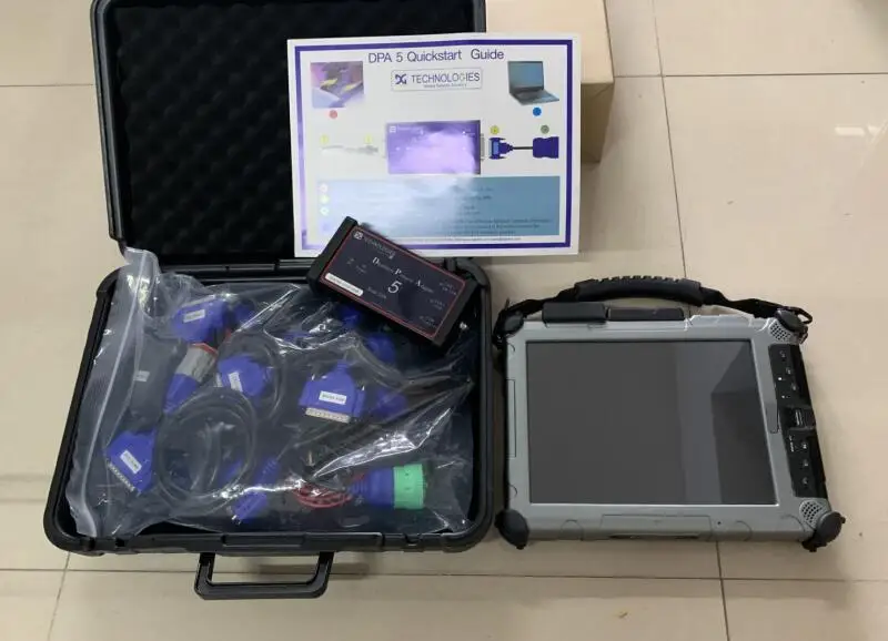 Diesel Truck Diagnostic Scanner Dearborn Dpa5 without Bluetooth Software with Laptop Xplore Ix104 c5 Tablet Cables Full Set | Автомобили и