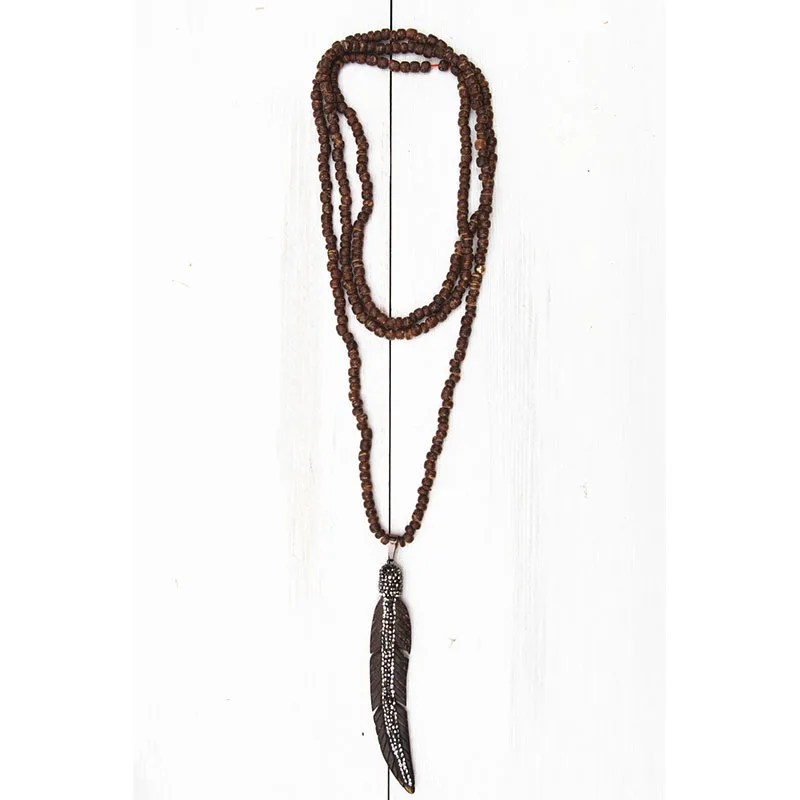 Dongmu ювелирные изделия Новинка 2018 богемная Мода Ручная работа натуральное дерево