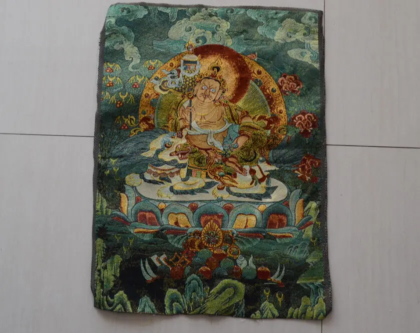 

Exquisite Tibetan Silk Inwrought Maitreya Buddha Thangka