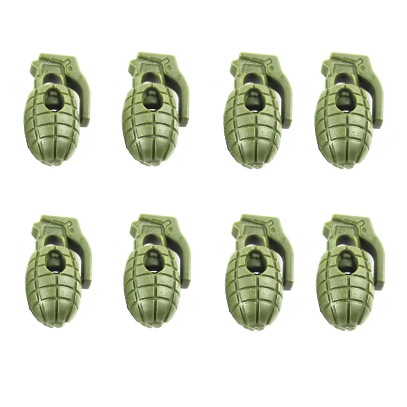 Armygreen Grenade Паракорд поход Открытый зажим граната пряжки шнурки обуви шнурок Зажим Замок лагерь пробка выживания шнур - Цвет: Armygreen Grenade