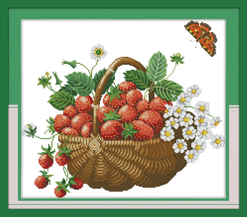 Joy Sunday фруктовая любовь Счетный Набор для вышивания крестиком Набор для вышивания вышивка рукоделие