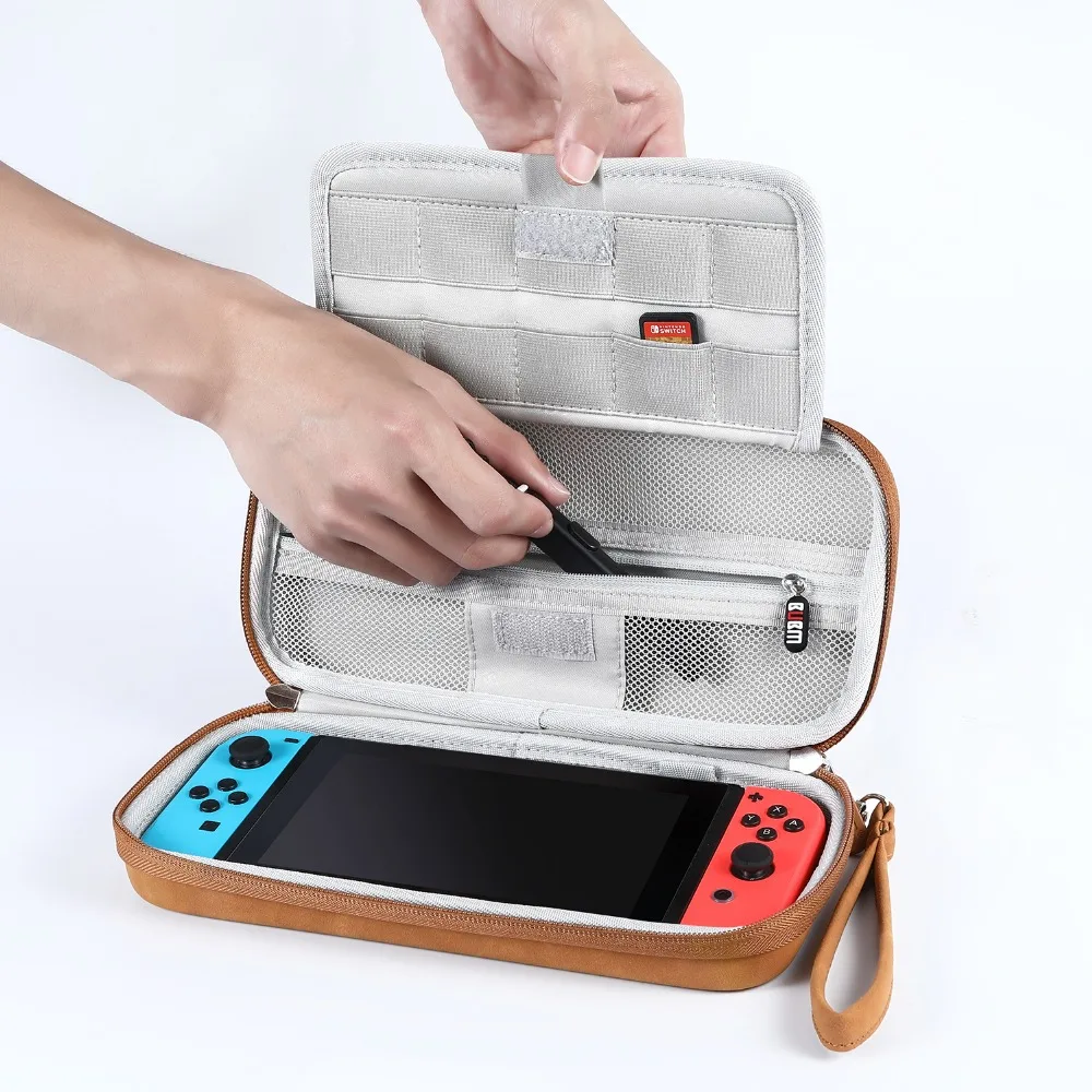 BUBM портативный nintendo Switch защитные сумки для хранения игры держатели для картриджей Совместимость с nintendo Switch с подставкой
