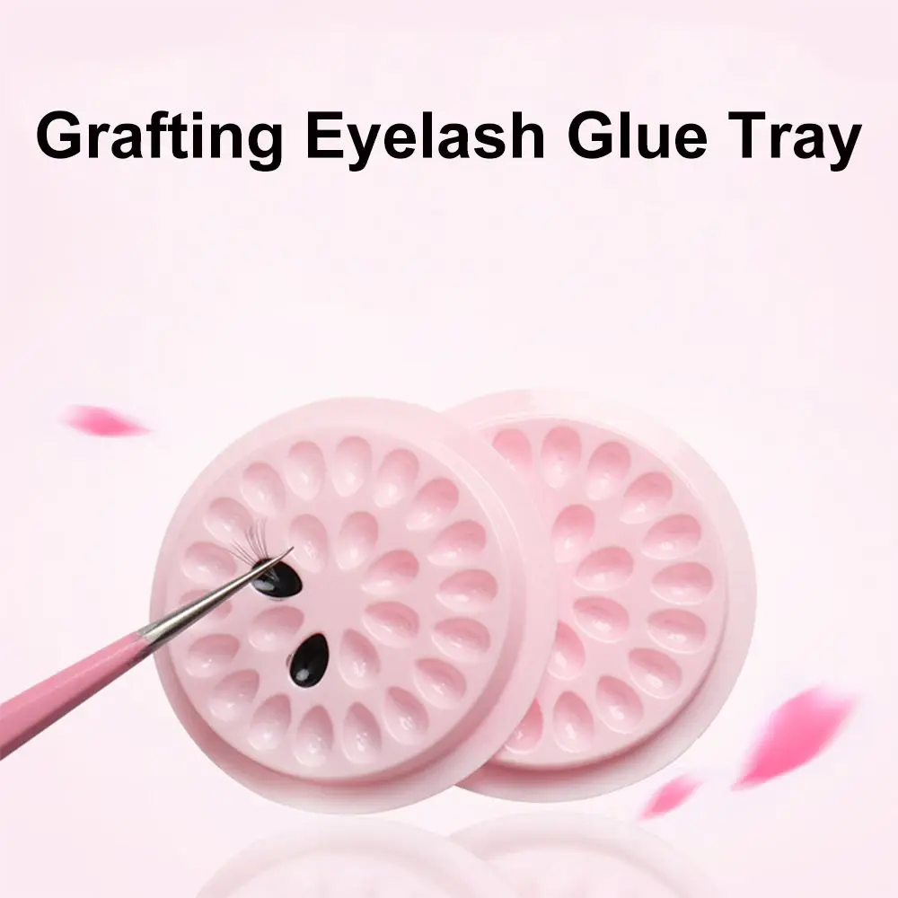 Поддон для наращивания накладных ресниц пластиковая прокладка клея в форме