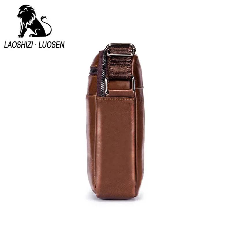 Мужские сумки мессенджеры из натуральной кожи через плечо модные для Ipad телефона