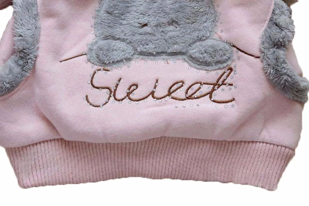 Милая Детская одежда Одежда для маленьких девочек флисовая верхняя с рисунком