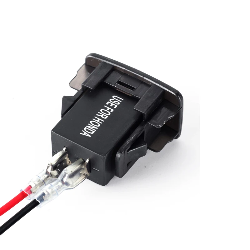 Waterproof 12V-24V Mini Micro Dual USB Plug Car Motorcycle Cigarette Lighter Socket Charger + LED Digital Voltmeter Meter | Автомобили и
