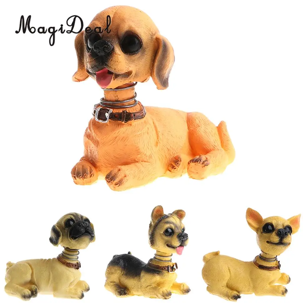 Симпатичная вихревая голова Счастливый щенок мопс блинная головка игрушка