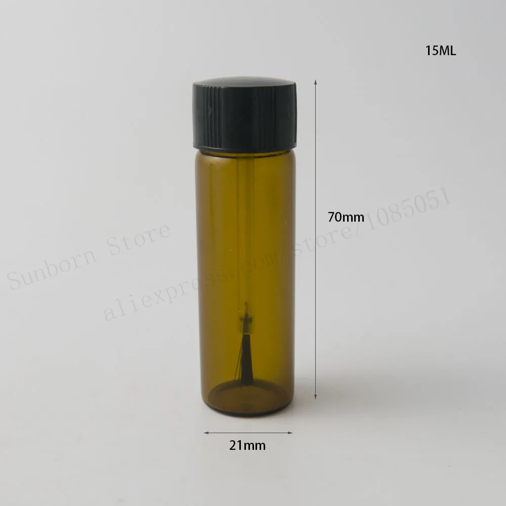 Новый прозрачный/янтарный флакон для лака ногтей 30X7 мл 10 15 стеклянный контейнер