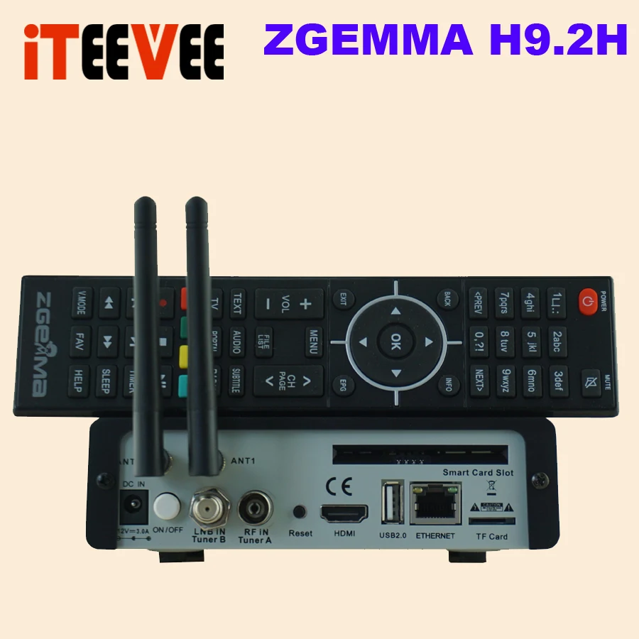 Оригинальная версия 4K UHD телеприставка ZGEMMA H9.2H Linux OS DVB S2X + C/T2 тюнеры HEVC/H.265