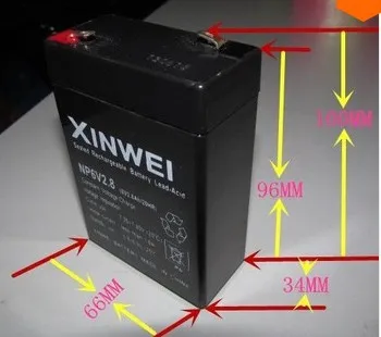 Бесплатная доставка 1 шт. свинцово-кислотная аккумуляторная батарея 6 В Ач