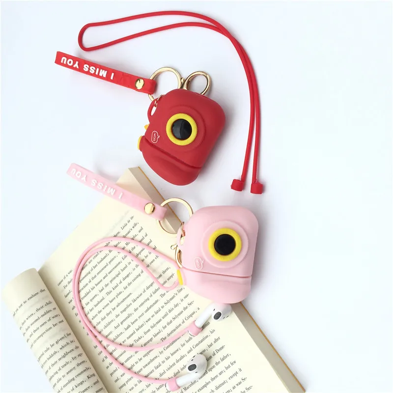 Милый силиконовый чехол для наушников с Bluetooth и карамельными цветами девочек