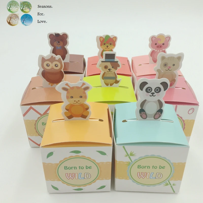 50 шт. коробка для конфет с животными|shower digital|packaging decorationpackaging for fruit juice |