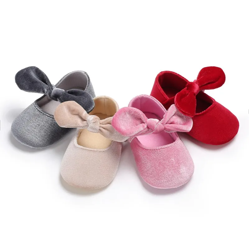 

Baby Girl Shoes Infant Soft Sole Flower Bowborn Shoes First Walkers Bowknot Toddler Prewalker 0-18M