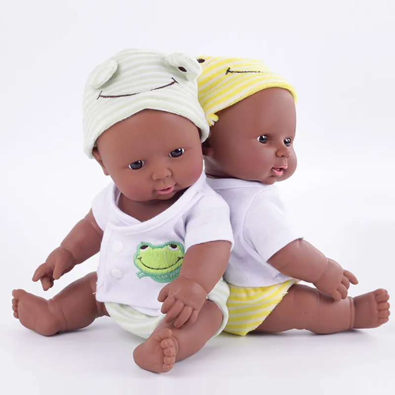 30 см кукла для новорожденных белые и черные Детские куклы симуляторы мягкие