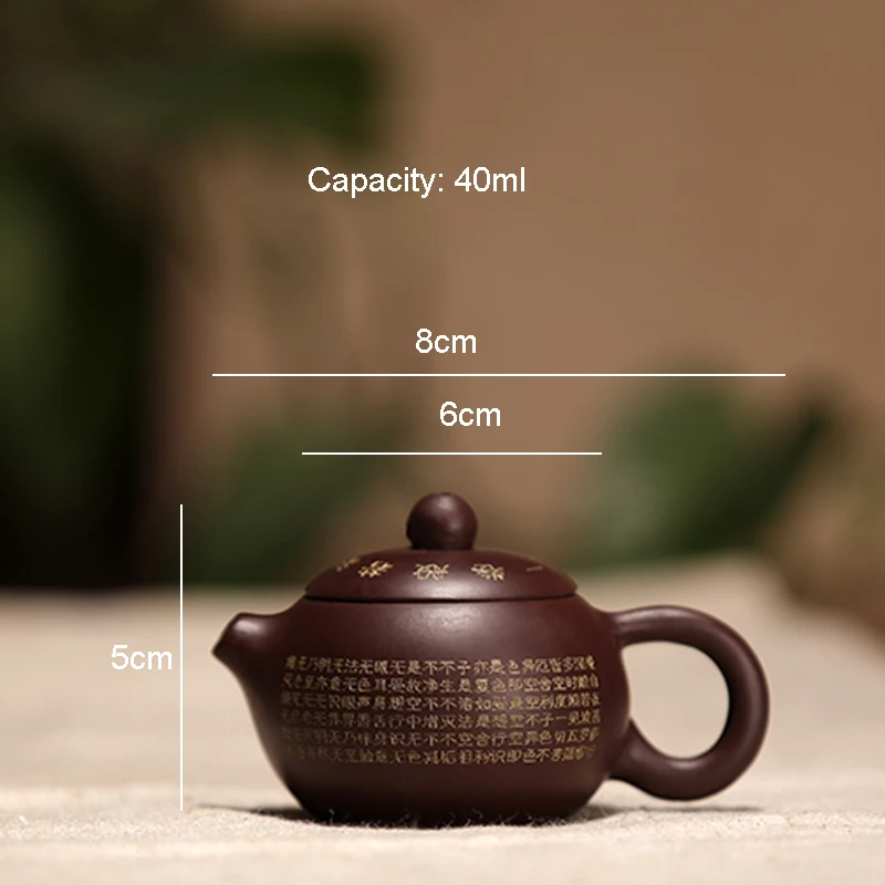 100 ml подлинный исинский чайник мини Чай ware буддистские скульптуры Xishi горшок из китайской фиолетовой глины горшок чайный набор кунг-фу заварочный чайник; чай Pet - Цвет: A