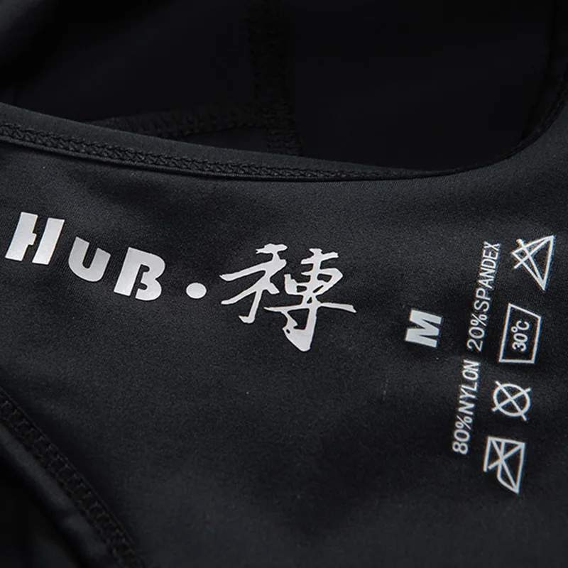 HuB high quality bib shorts racing bicycle pants classic black cool dry material with 3D padded breathable Quick Dry strap | Спорт и