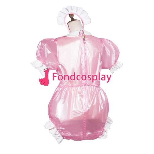Горничная Сисси комбинезон ПВХ Запираемая униформа для косплея Сделано на заказ