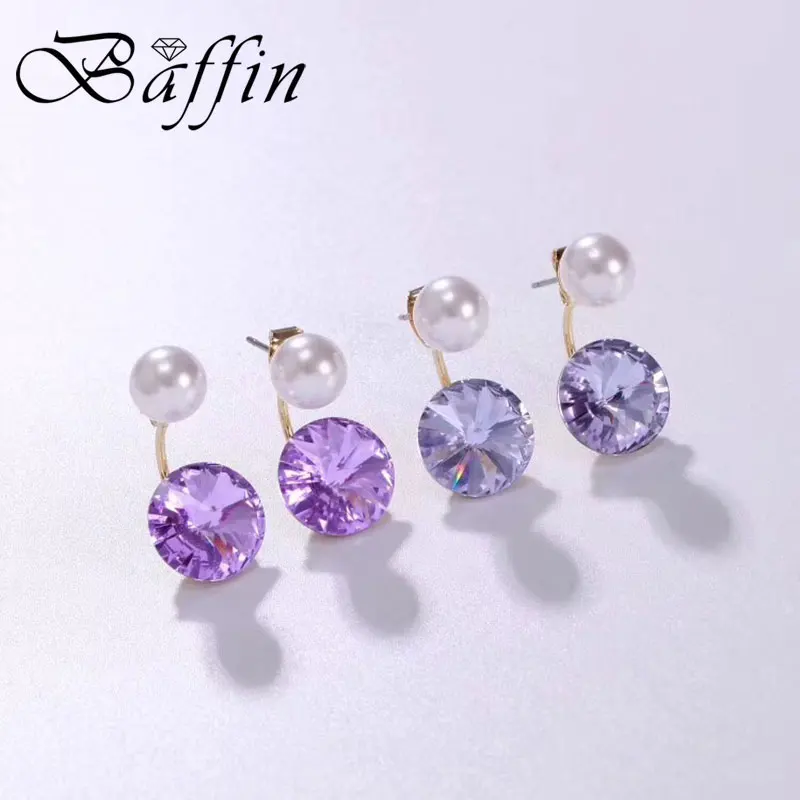 2018 модные серьги с кристаллами куртки элементами Сваровски жемчугом пирсинг