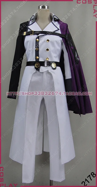 Seraph of the end Crowley Eusford униформа косплей костюм с накидкой и перчатками 11 |