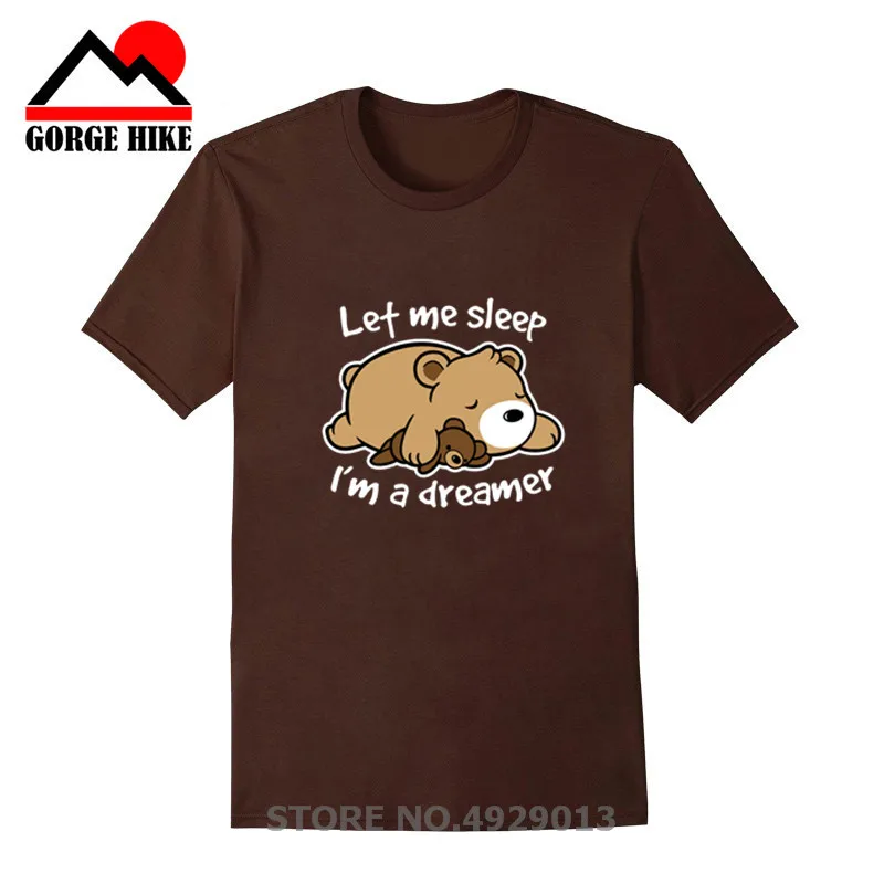 Футболка на день рождения наивысшего качества с принтом медведя-фантазера