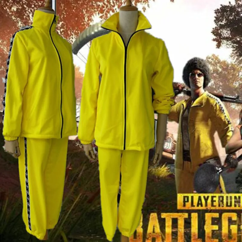 Популярная игра PUBG костюмы для косплея желтый костюм Детский в одинаковом стиле