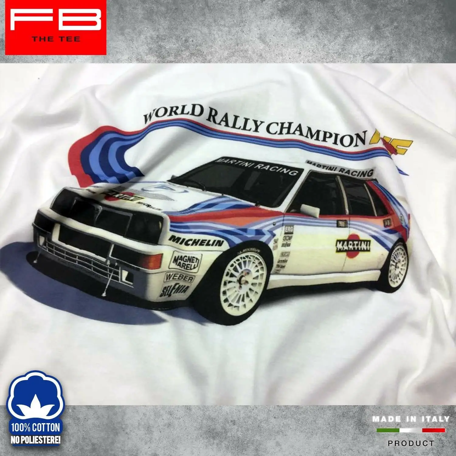 Модная футболка Lancia Delta Martini Evoluzione Hf Integrale Rally Legend 2019|Мужские футболки| |
