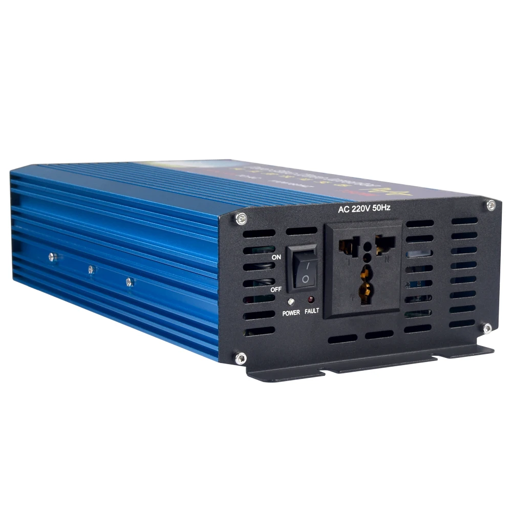 750 Вт Чистая синусоида автомобильный инвертор Dc12V 24V к Ac220V пиковая мощность 1500w