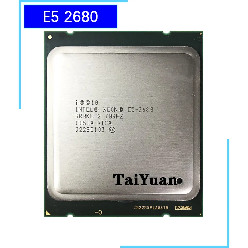 Процессор Intel Xeon E5-2680 E5 2680 2,7 ГГц Восьмиядерный процессор с шестью резьбой 20 M 130 W LGA 2011