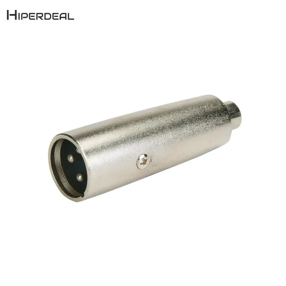 HIPERDEAL 3-контактный XLR штекер на гнездо RCA аудио разъем Mic кабель миксер адаптер