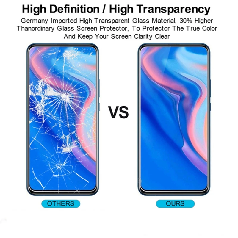 Protector de pantalla para Huawei P Smart Z, cristal templado con pel&iacute;cula HD 9H para Huawei P Smart Z, 2 unidades, 2019-3