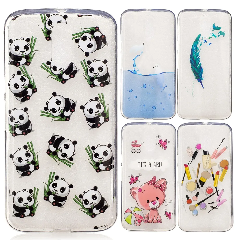 Мороженое панда ананас кошка перо печать помада девушка роспись кремния ТПУ