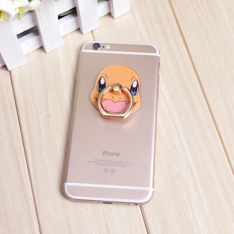 Аниме карманные монстры косплей реквизит Pokemon Go Пикачу кольцо на палец для телефона Pokemon Ball держатель для мобильного телефона Подставка для всех смартфонов